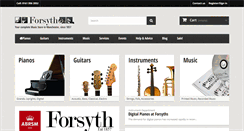 Desktop Screenshot of forsyths.co.uk