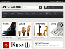 Tablet Screenshot of forsyths.co.uk